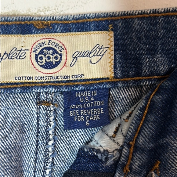 Vintage 90’s GAP Classic Blue Denim Pencil Skirt - Picture 3 of 7